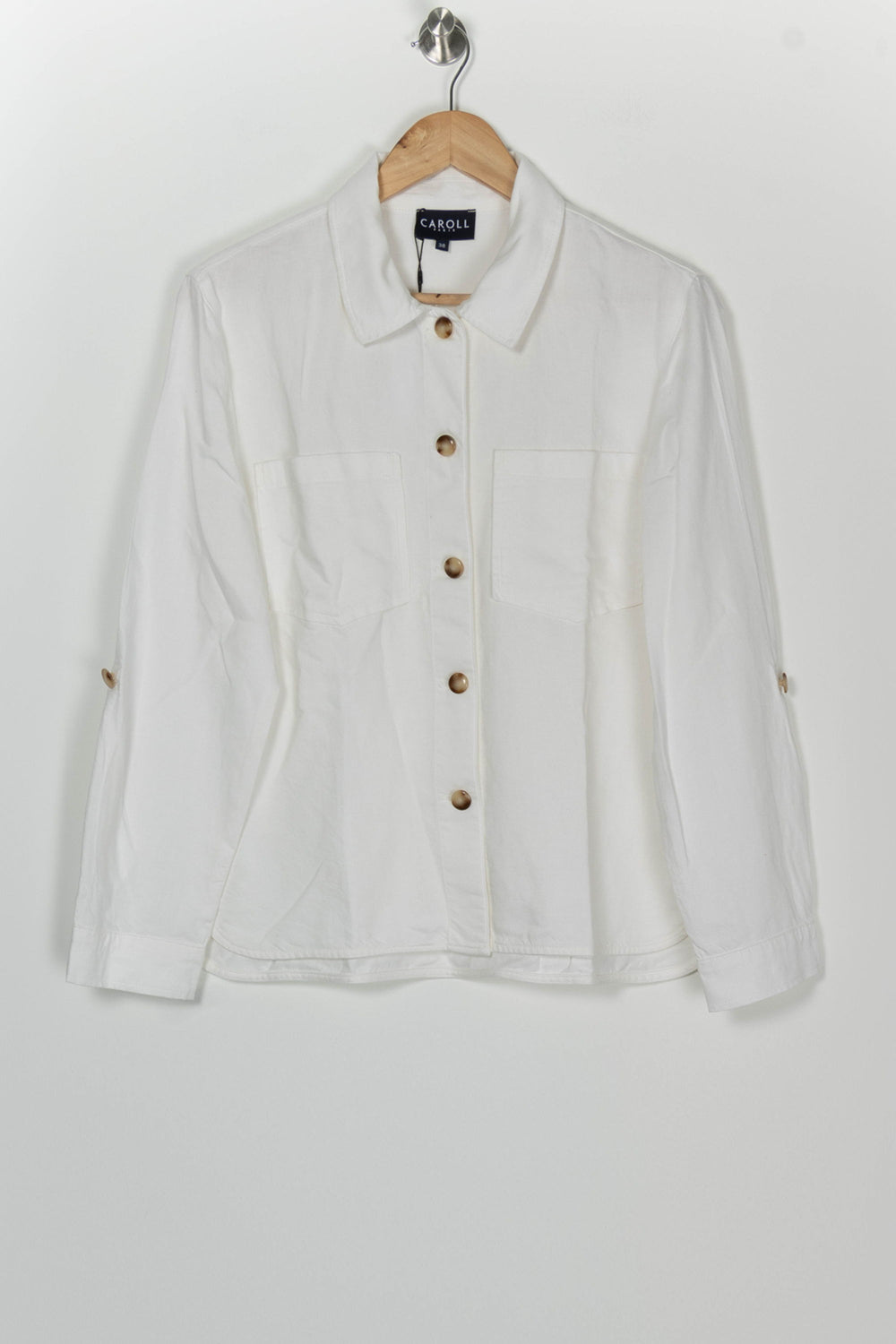 Chemise Blanche - Taille M/38 de la marque Caroll | PARAD99938 - Vendu par Paradigme - Image 2