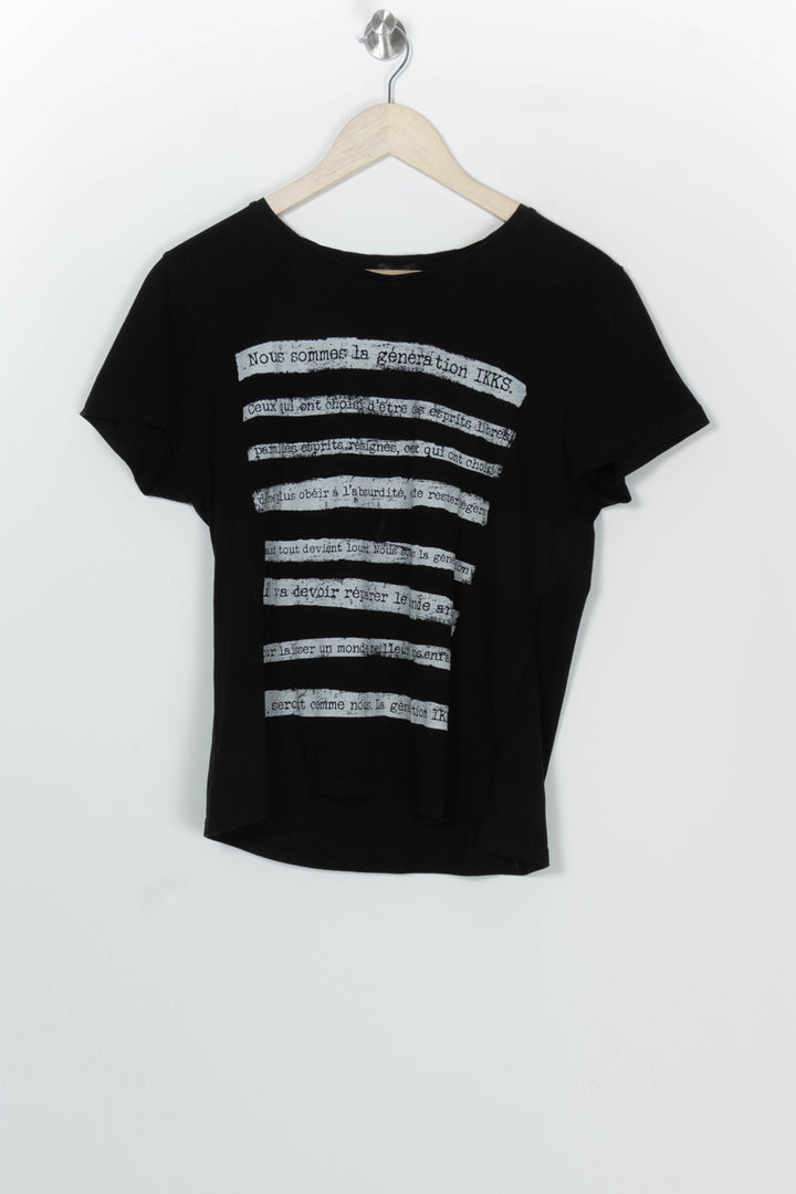 Tee-shirt Noir - Taille XL/42 de la marque IKKS | PARAD99940 - Vendu par Paradigme - Image 2