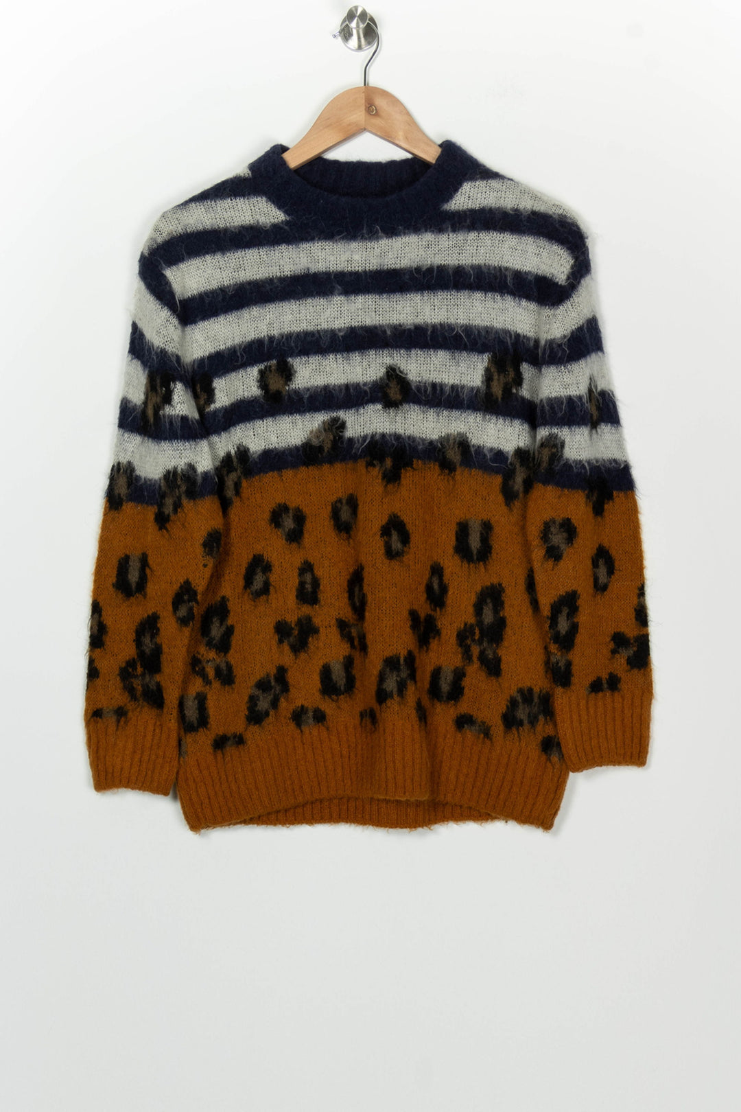 Pull Marron et Bleu - Taille S/36 de la marque Sandro | PARAD99970 - Vendu par Paradigme - Image 2
