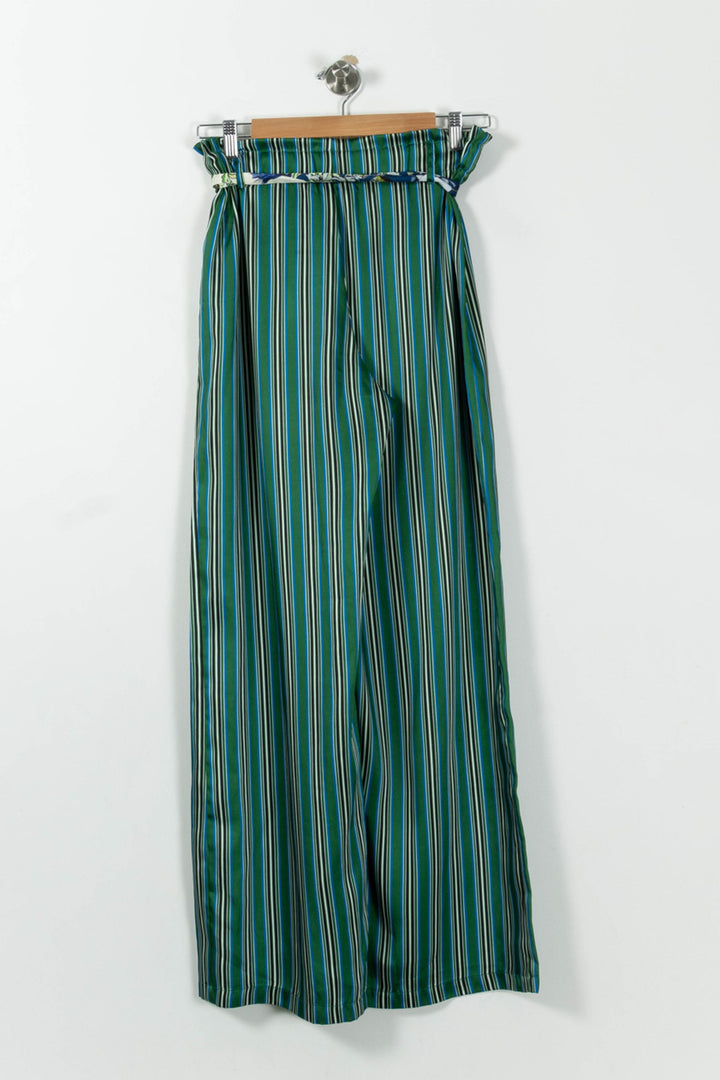 Pantalon Large Vert et Bleu - Taille L/40 de la marque La Fée Maraboutée | PARADOA0081 - Vendu par Paradigme - Image 4