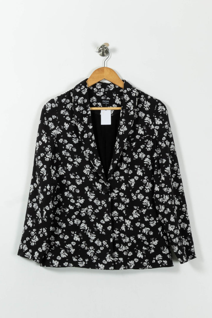 Blazer Noir et Blanc - Taille M/38 de la marque Ekyog | PARADR0002 - Vendu par Paradigme - Image 2