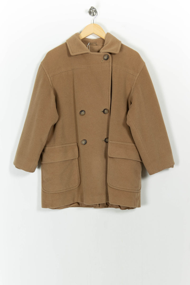 Caban Marron - Taille S/36 de la marque Weekend Max Mara | PL415 - Vendu par Paradigme - Image 2