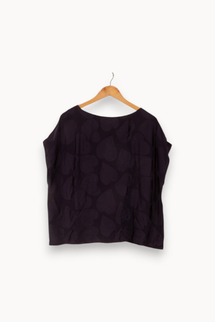 Blouse Bleue - Taille XXL/44 de la marque Tara Jarmon | PLY0050 - Vendu par Paradigme - Image 4