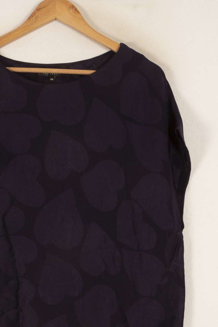 Blouse Bleue - Taille XXL/44 de la marque Tara Jarmon | PLY0050 - Vendu par Paradigme - Image 3