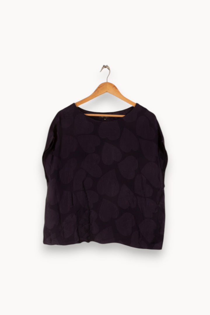 Blouse Bleue - Taille XXL/44 de la marque Tara Jarmon | PLY0050 - Vendu par Paradigme - Image 2