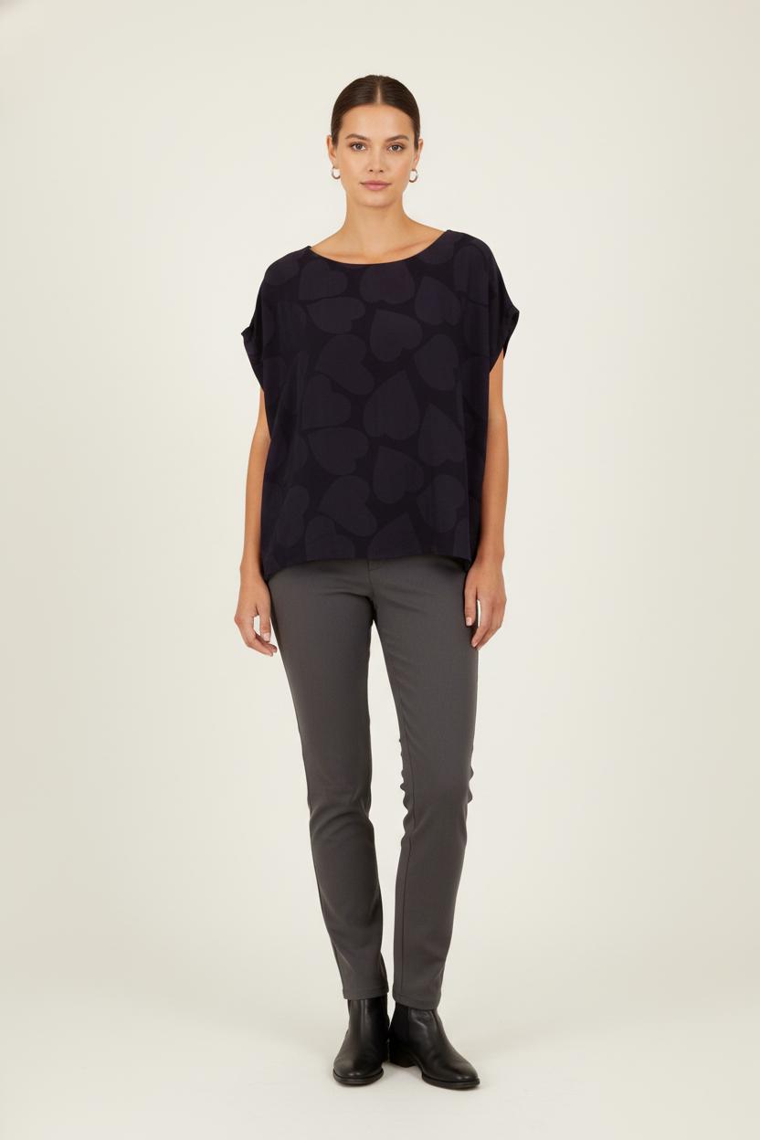 Blouse Bleue - Taille XXL/44 de la marque Tara Jarmon | PLY0050 - Vendu par Paradigme - Image 1
