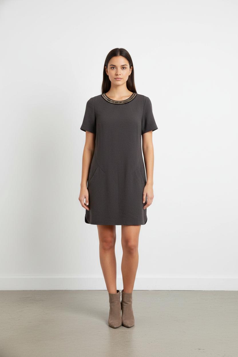 Robe Courte Grise - Taille S/36