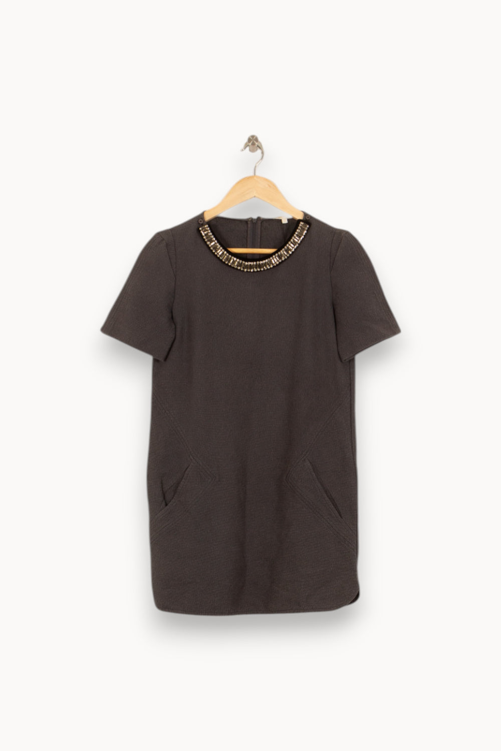 Robe Courte Grise - Taille S/36 de la marque Maje | PLY0161 - Vendu par Paradigme - Image 2
