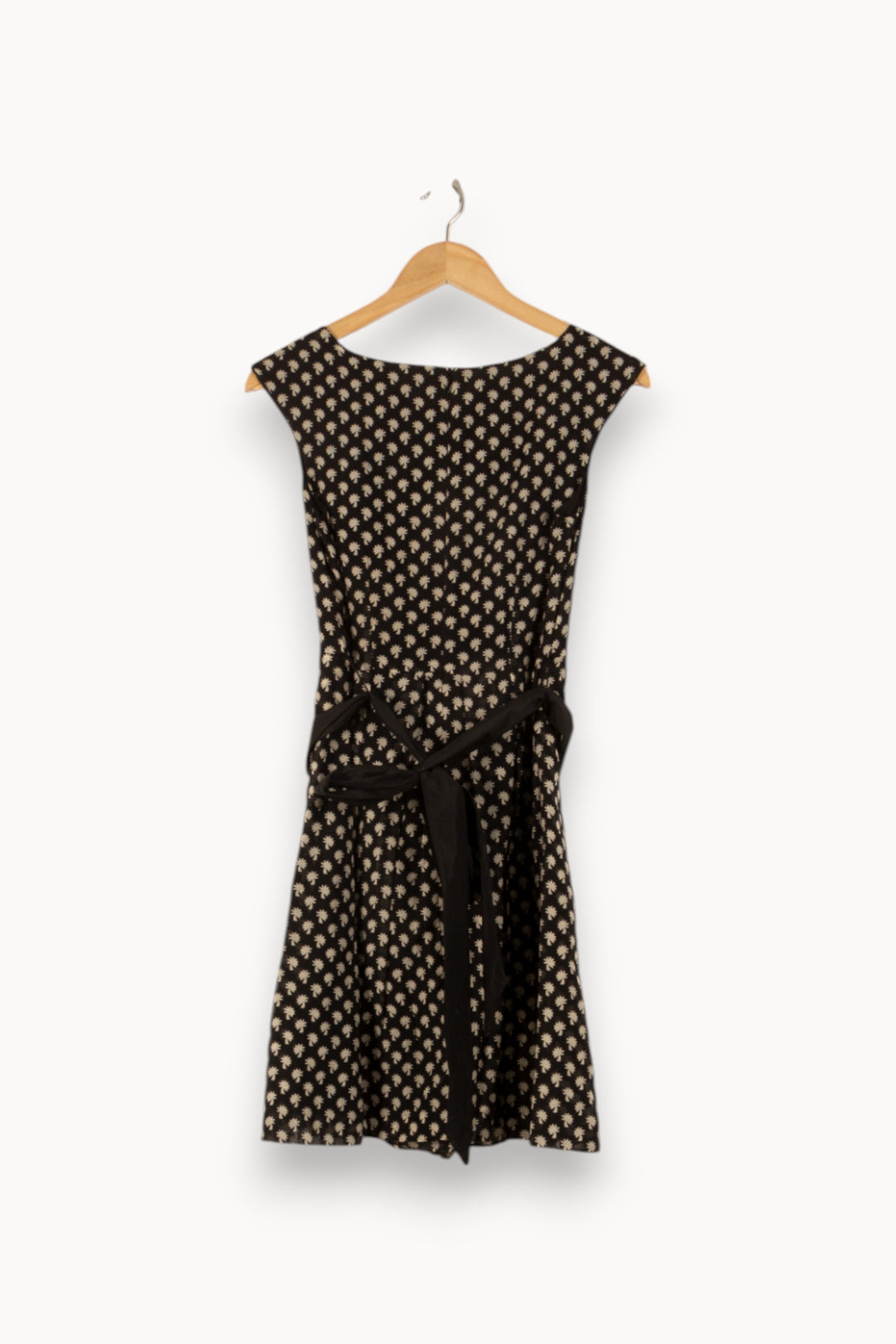 Robe Patineuse Noire et Beige - Taille S/36 de la marque Caroll | PLY0243 - Vendu par Paradigme - Image 4