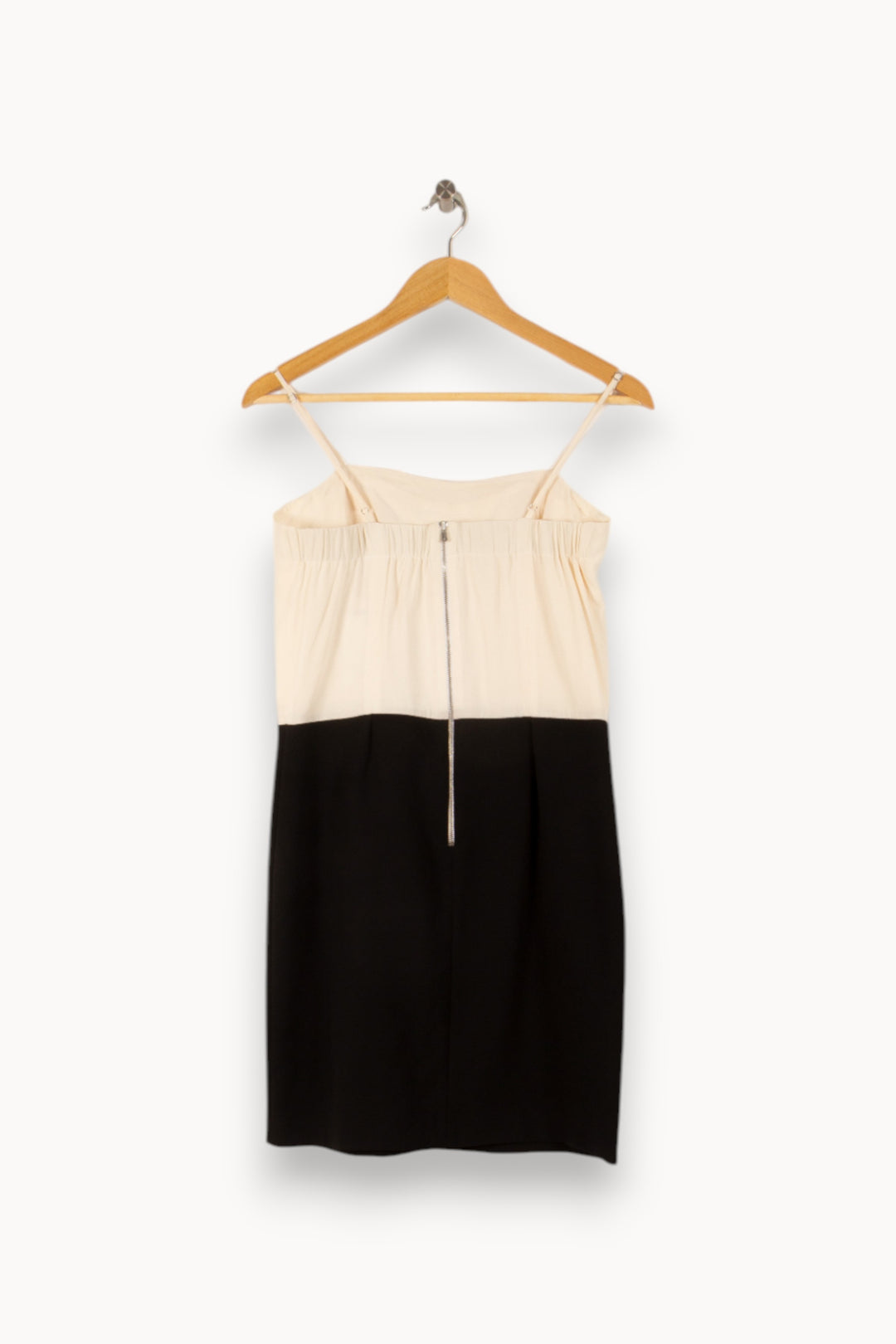 Robe Courte Écrue et Noire - Taille M/38 de la marque Sandro | PLY0245 - Vendu par Paradigme - Image 4
