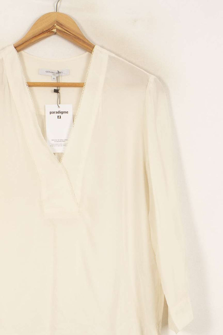 Blouse Blanche - Taille S/36 de la marque Gerard Darel | PLY0250 - Vendu par Paradigme - Image 3