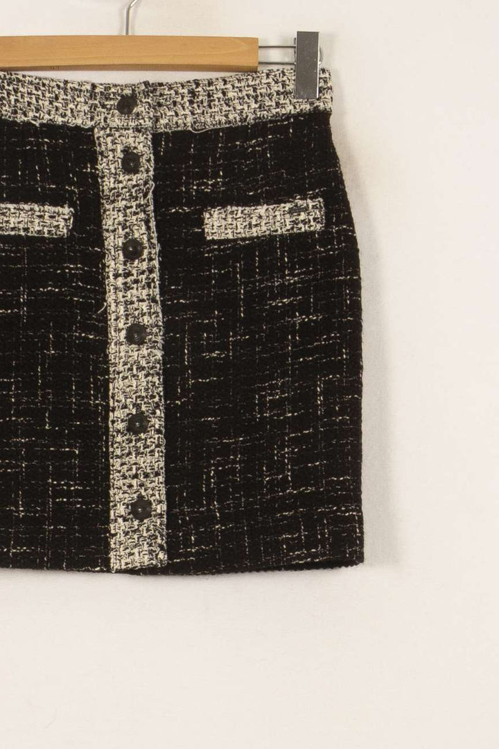 Jupe Courte Noire et Blanche - Taille S/36 de la marque IKKS | PLY0255 - Vendu par Paradigme - Image 3