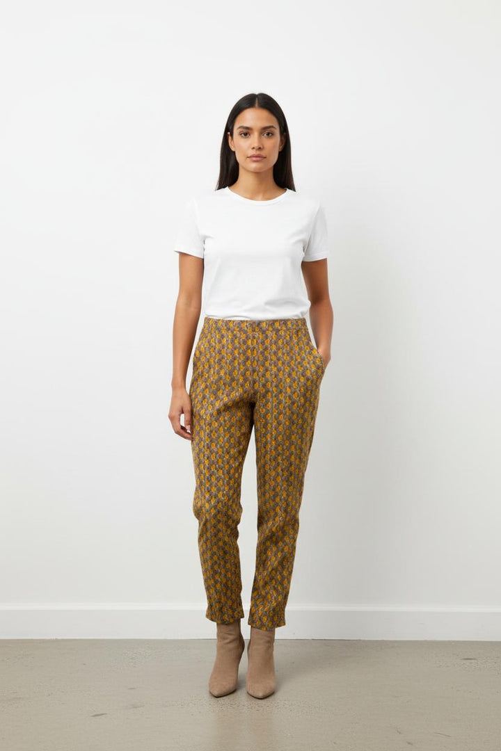 Pantalon Jaune et Violet - Taille L/40
