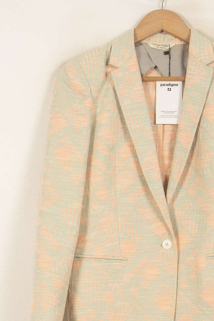 Veste Beige et Orange - Taille M/38 de la marque Chloé Stora | PLY0262 - Vendu par Paradigme - Image 3