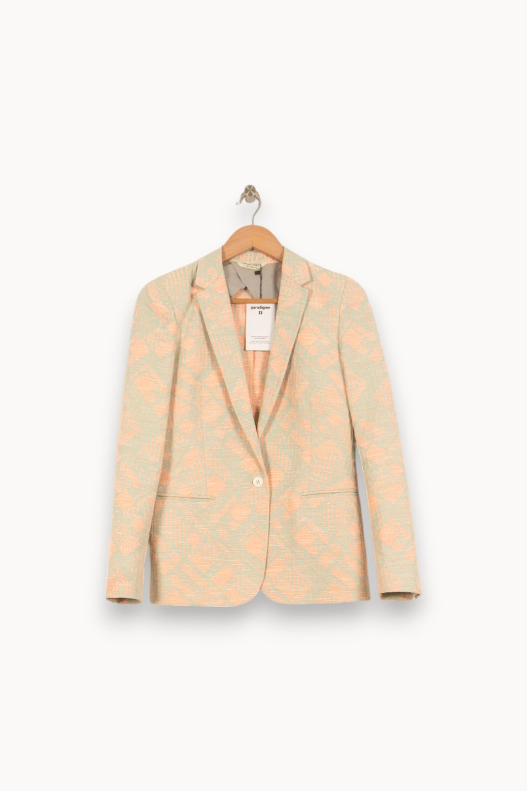 Veste Beige et Orange - Taille M/38 de la marque Chloé Stora | PLY0262 - Vendu par Paradigme - Image 2