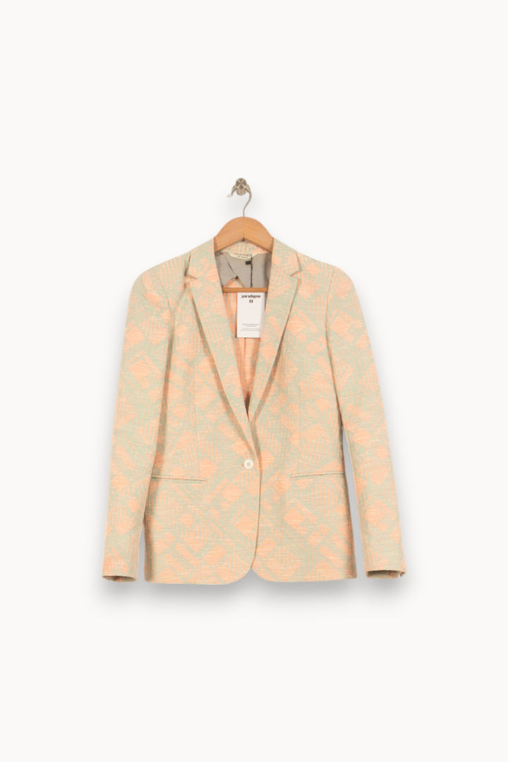 Veste Beige et Orange - Taille M/38 de la marque Chloé Stora | PLY0262 - Vendu par Paradigme - Image 2
