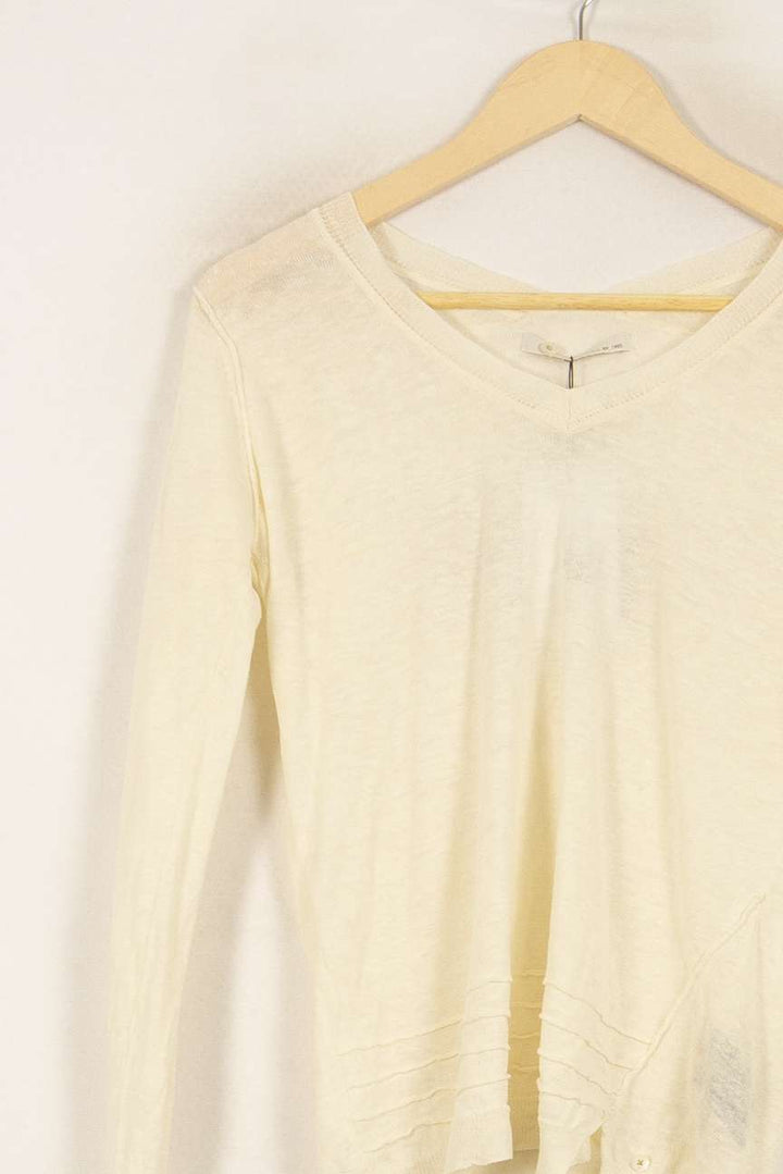 Pull Blanc - Taille S/36 de la marque IKKS | PLY0265 - Vendu par Paradigme - Image 3