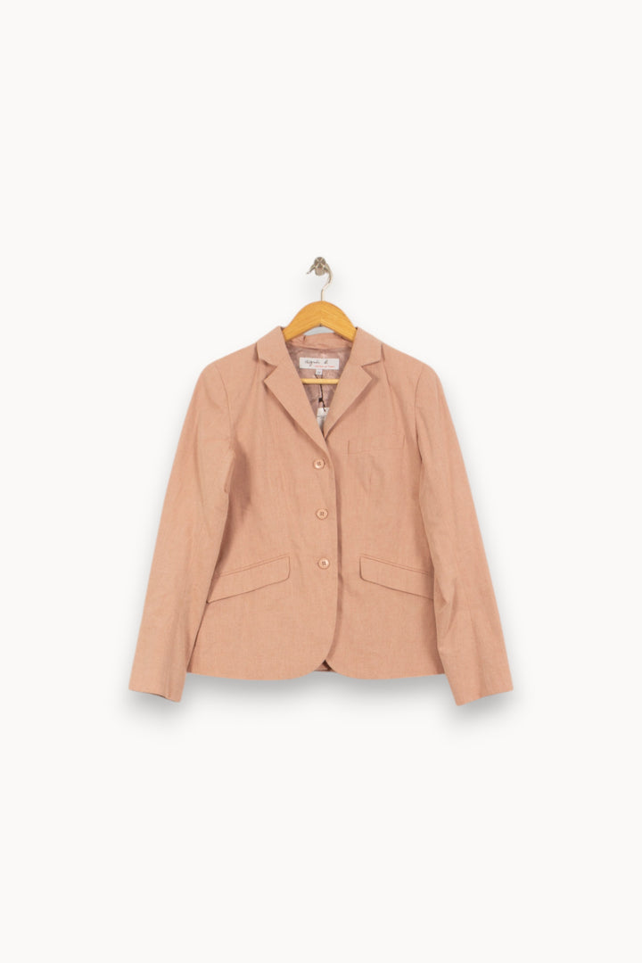 Blazer Rose - Taille M/38 de la marque Agnès b. | PLY0268 - Vendu par Paradigme - Image 2