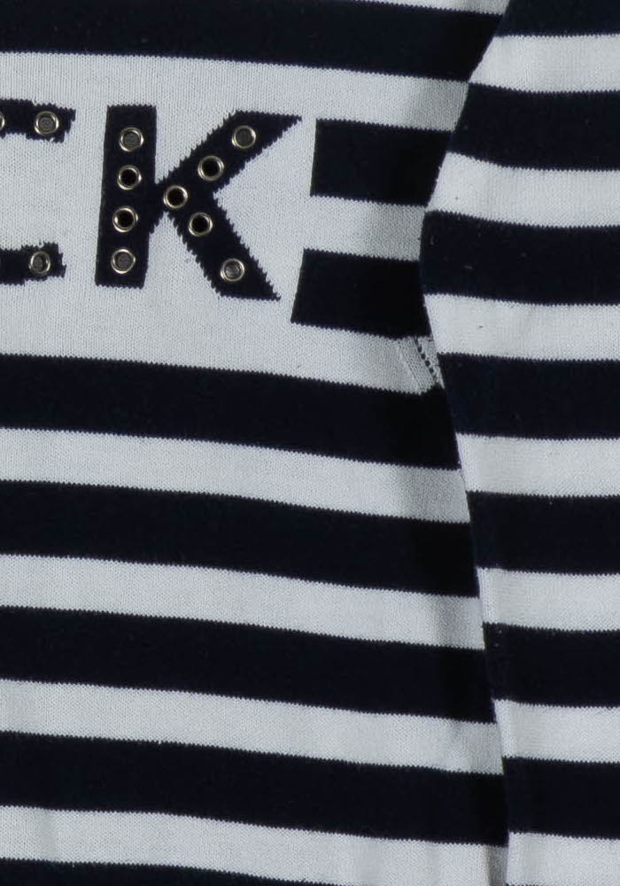 Pull Rayé Blanc et Bleu Marine - Taille M/38 de la marque Zadig&Voltaire | PLY0284 - Vendu par Paradigme - Image 3