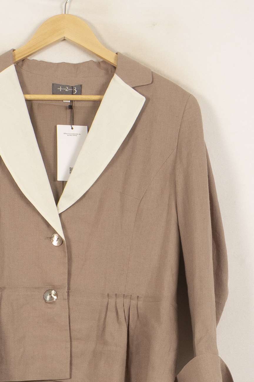 Veste Courte Beige et Écrue - Taille XXL/44 de la marque Maison 123 | PLY0303 - Vendu par Paradigme - Image 3
