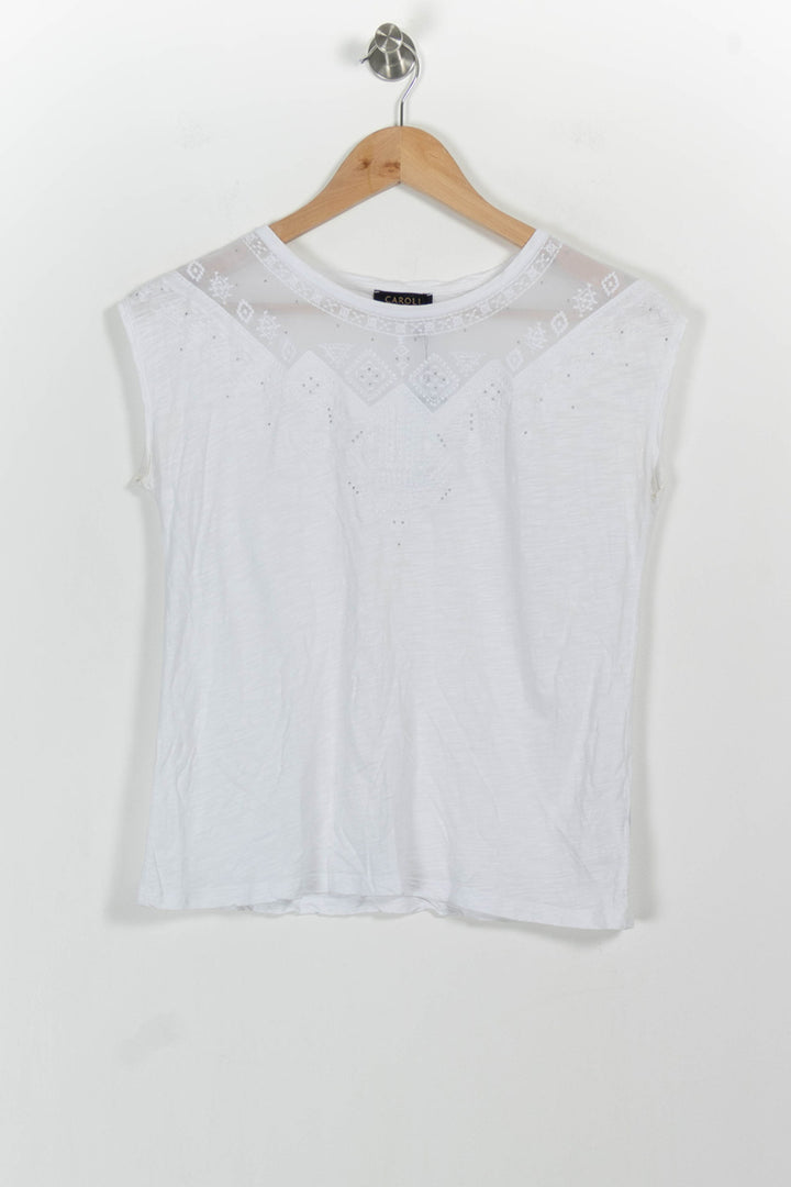 Top Blanc - Taille XS/34 de la marque Caroll | PLY0318 - Vendu par Paradigme - Image 2