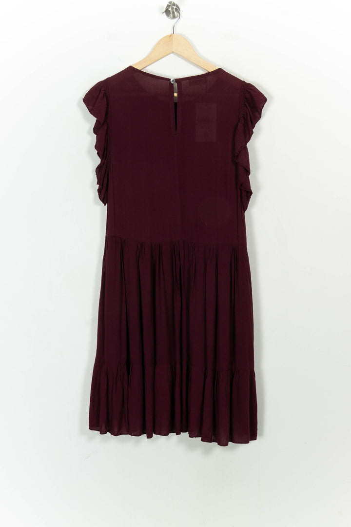 Robe Volantée Bordeaux - Taille M/38 de la marque Zadig&Voltaire | PLY0497 - Vendu par Paradigme - Image 4