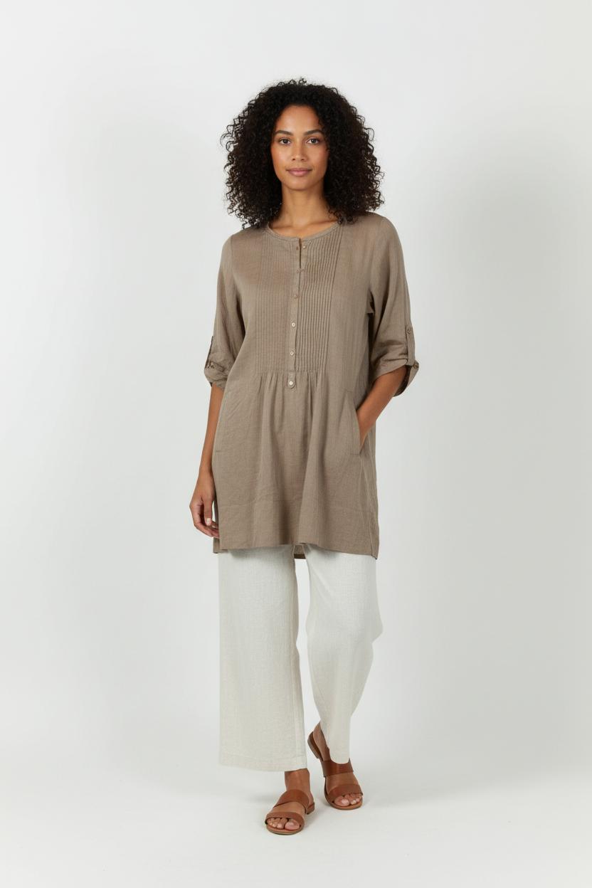 Tunique Beige - Taille L/40 de la marque Pablo | PLY0521 - Vendu par Paradigme - Image 1