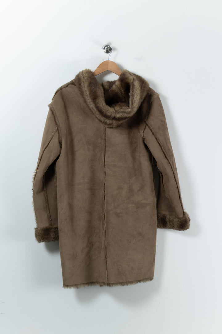 Manteau Marron - Taille L/40 de la marque Gerard Darel | PLY0555 - Vendu par Paradigme - Image 4