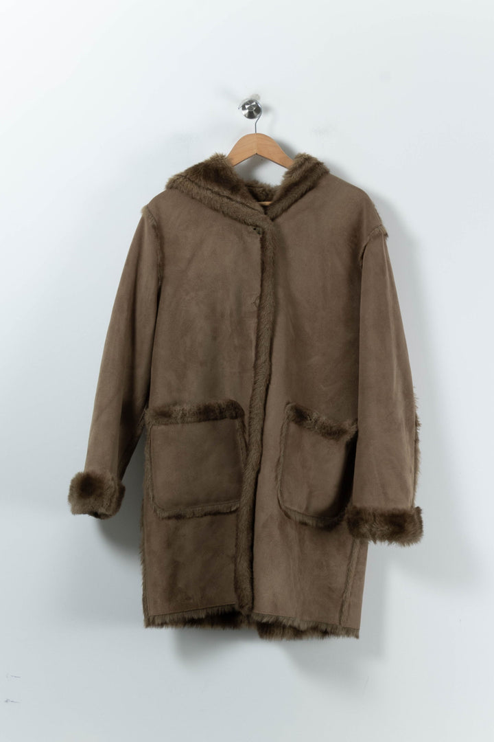 Manteau Marron - Taille L/40 de la marque Gerard Darel | PLY0555 - Vendu par Paradigme - Image 2