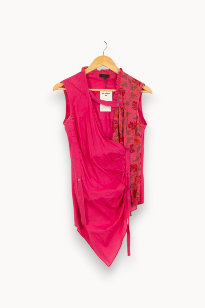 Blouse Rose et Rouge - Taille M/38 de la marque IKKS | PLY0580 - Vendu par Paradigme - Image 2