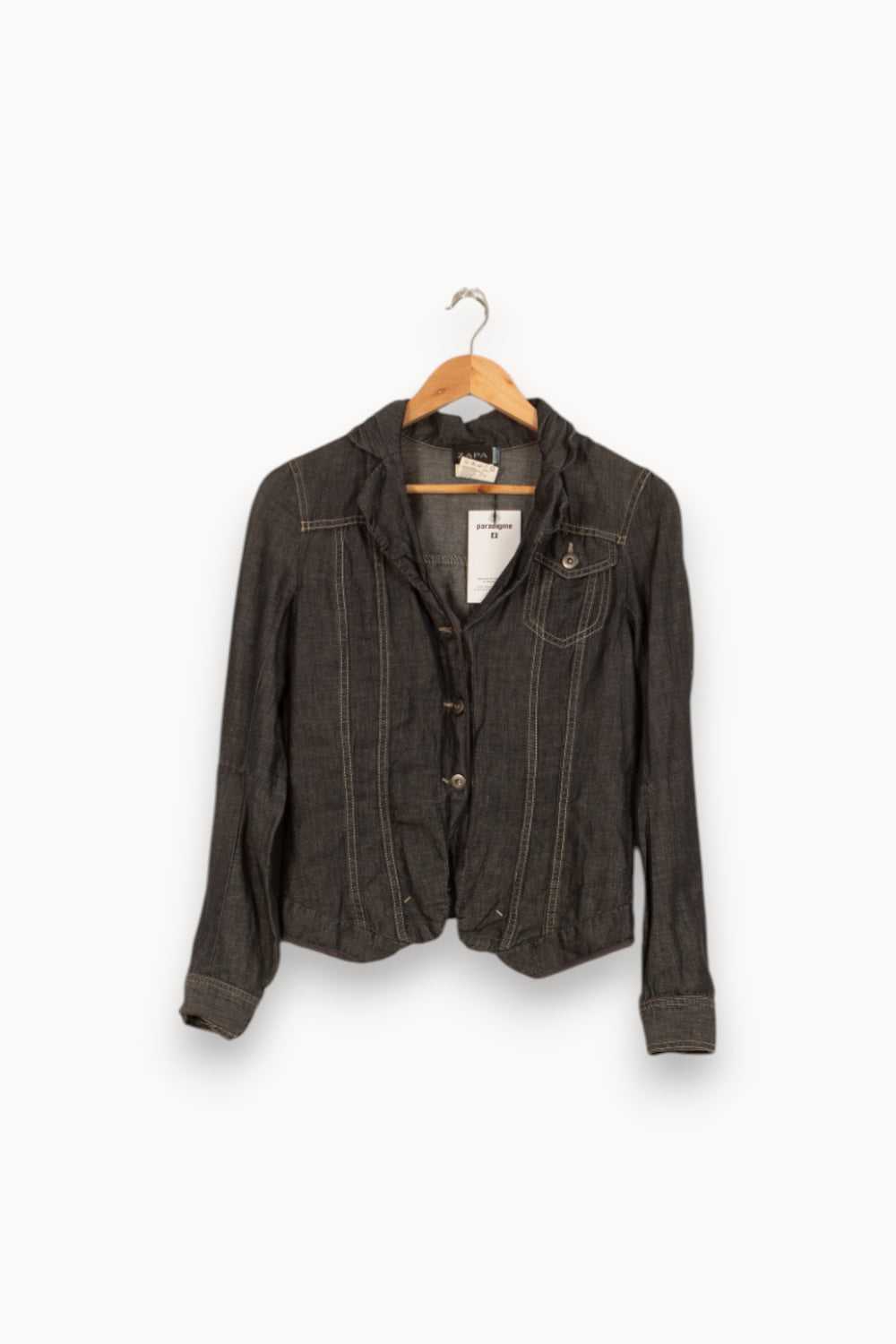 Veste Noire - Taille S/36 de la marque ZAPA | PLY0588 - Vendu par Paradigme - Image 2