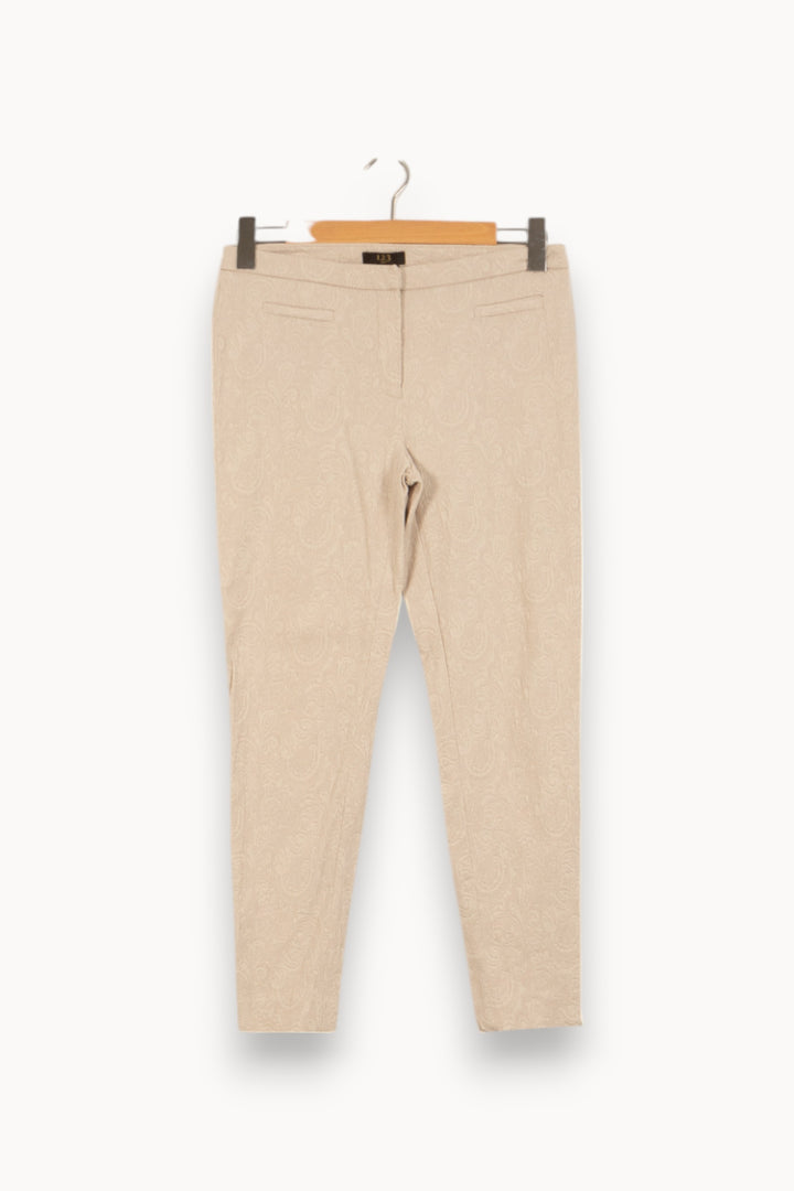 Pantalon Chino Beige - Taille M/38 de la marque Maison 123 | PLY0589 - Vendu par Paradigme - Image 2
