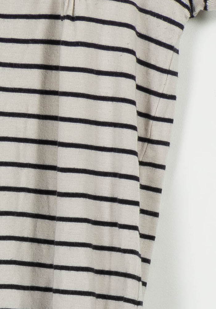 Tee-shirt rayé beige et noir - Taille L/40 de la marque Caroll | PLY0598 - Vendu par Paradigme - Image 3