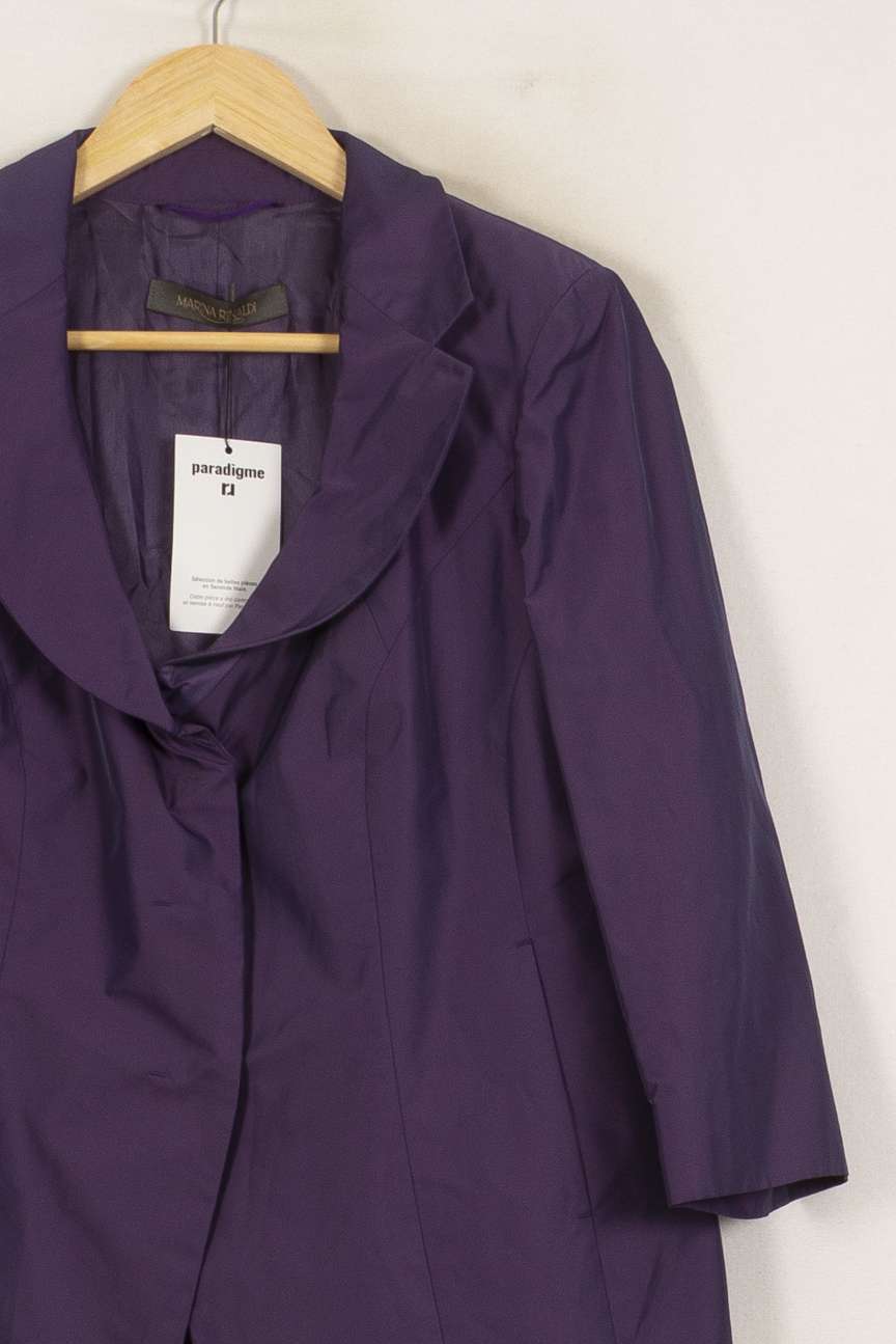 Blazer Violet - Taille XS/34 de la marque Marina Rinaldi | PLY0601 - Vendu par Paradigme - Image 3