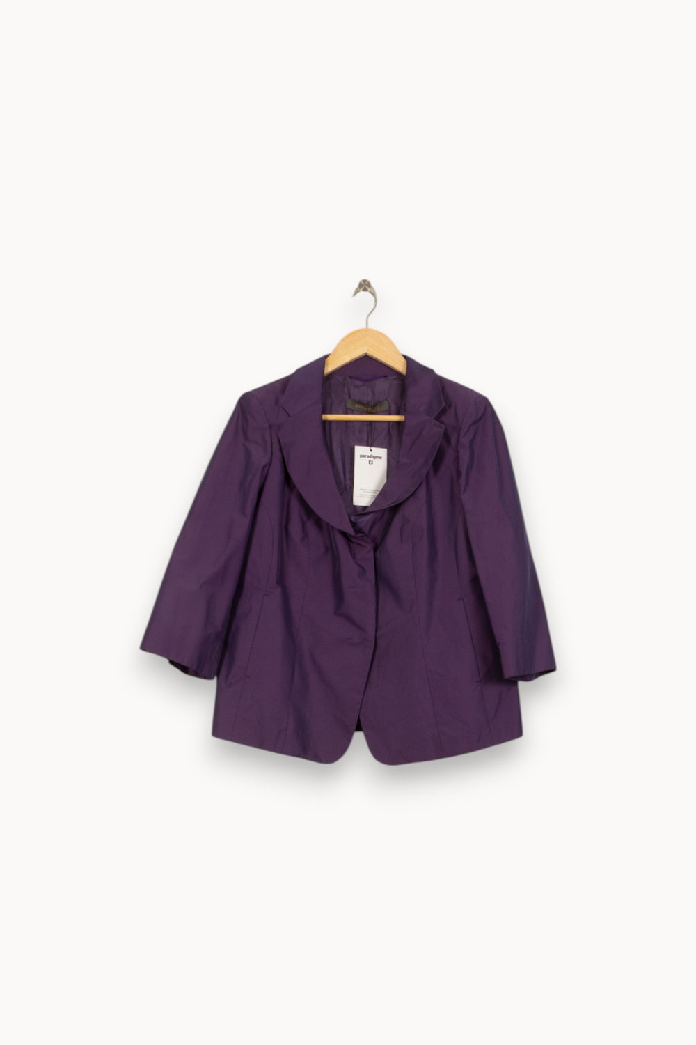 Blazer Violet - Taille XS/34 de la marque Marina Rinaldi | PLY0601 - Vendu par Paradigme - Image 2