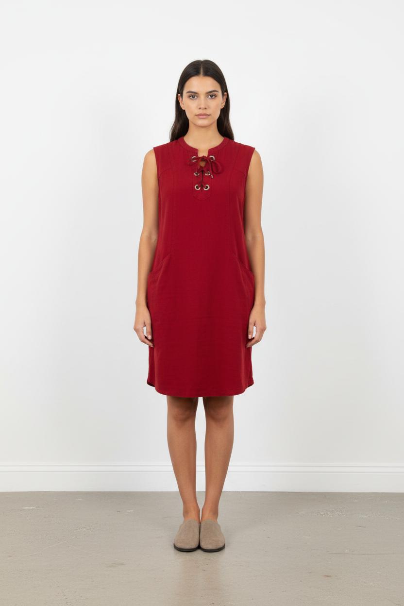 Robe Sans Manches Rouge - Taille L/40