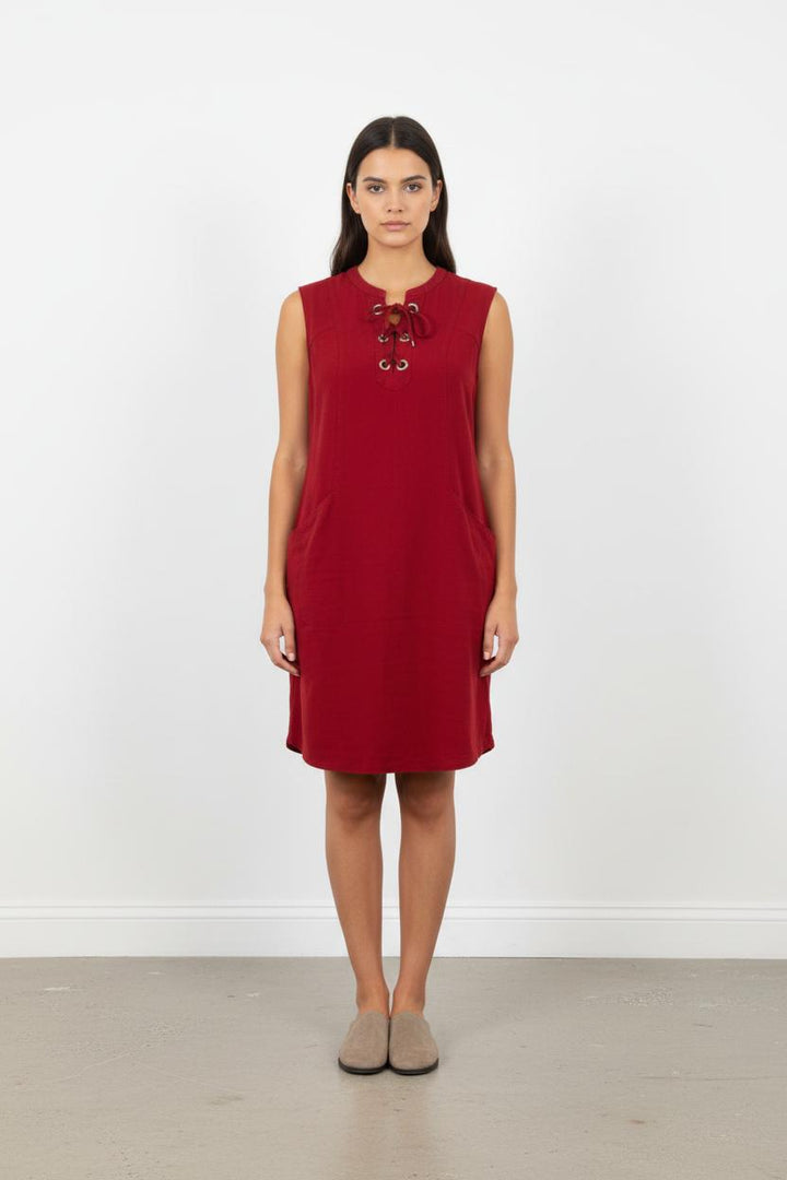 Robe Sans Manches Rouge - Taille L/40