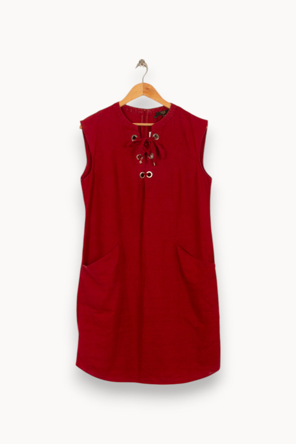 Robe Sans Manches Rouge - Taille L/40 de la marque Maison 123 | PLY0603 - Vendu par Paradigme - Image 2