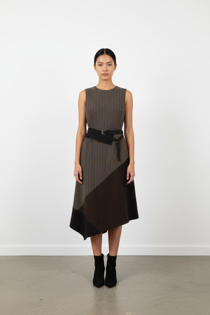 Jupe Asymétrique Grise et Noire - Taille S/36