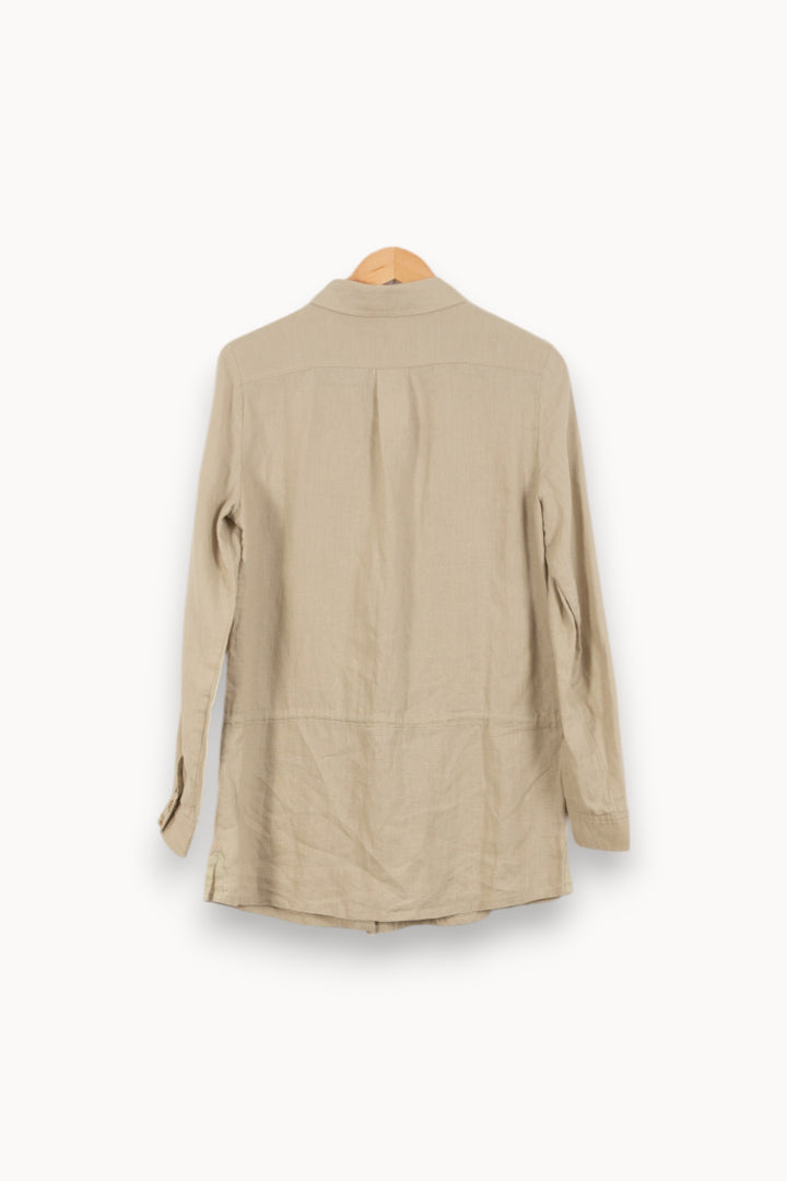 Robe Chemise Beige - Taille S/36 de la marque ZAPA | PLY0615 - Vendu par Paradigme - Image 4