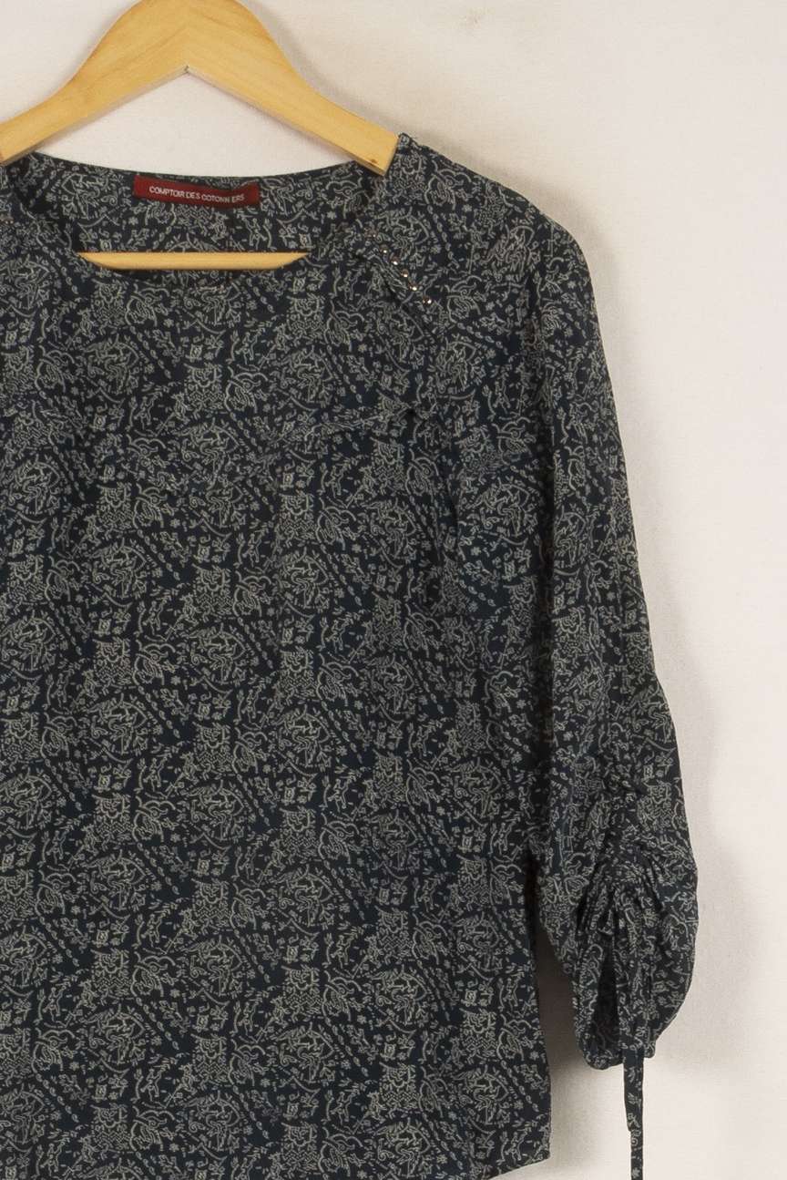 Blouse Bleue et Blanche - Taille XS/34 de la marque Comptoir des Cotonniers | PLY0619 - Vendu par Paradigme - Image 3
