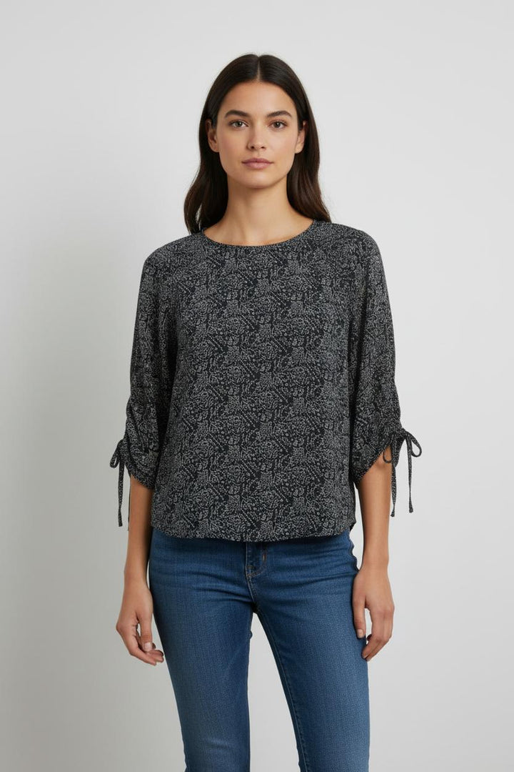 Blouse Bleue et Blanche - Taille XS/34