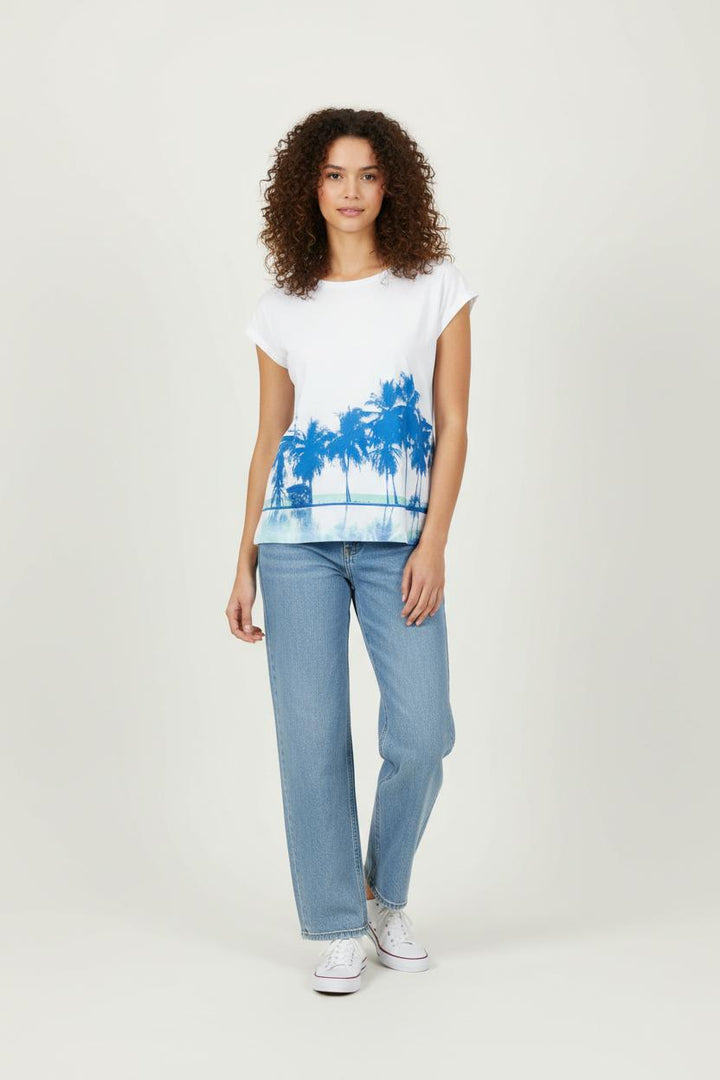 Tee-shirt Blanc et Bleu - Taille M/38 de la marque Maison 123 | PLY0700 - Vendu par Paradigme - Image 1