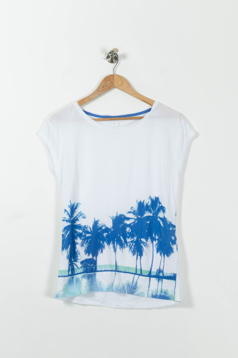 Tee-shirt Blanc et Bleu - Taille M/38 de la marque Maison 123 | PLY0700 - Vendu par Paradigme - Image 2