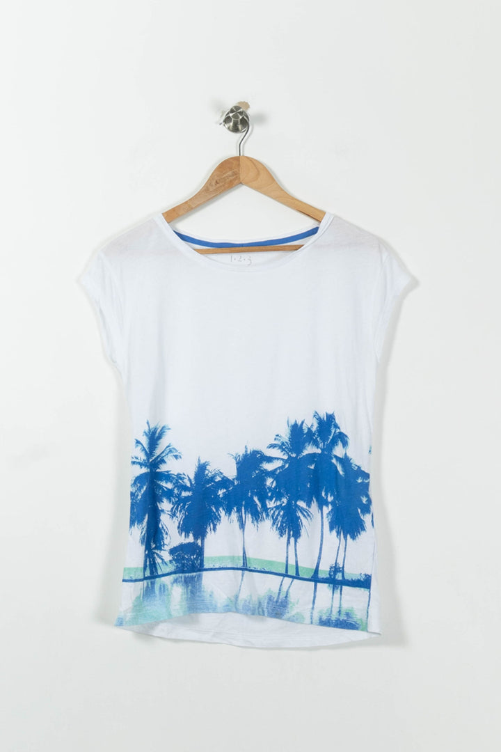 Tee-shirt Blanc et Bleu - Taille M/38 de la marque Maison 123 | PLY0700 - Vendu par Paradigme - Image 2