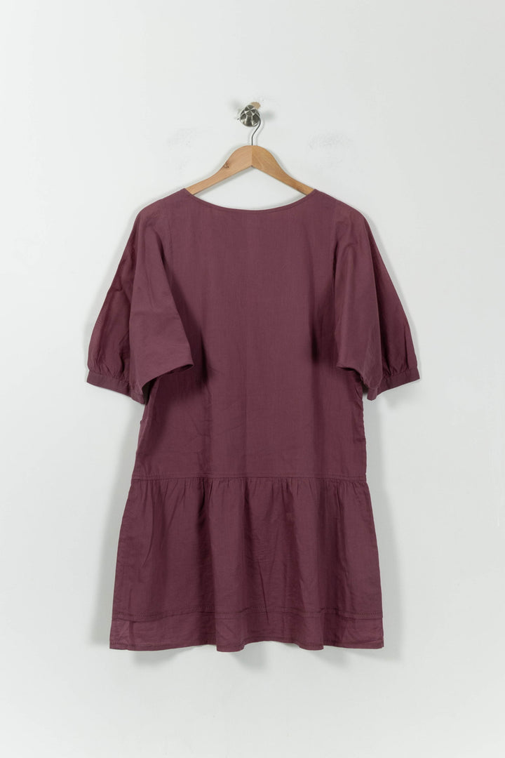Robe Courte Bordeaux - Taille L/40 de la marque Comptoir des Cotonniers | PLY0704 - Vendu par Paradigme - Image 4