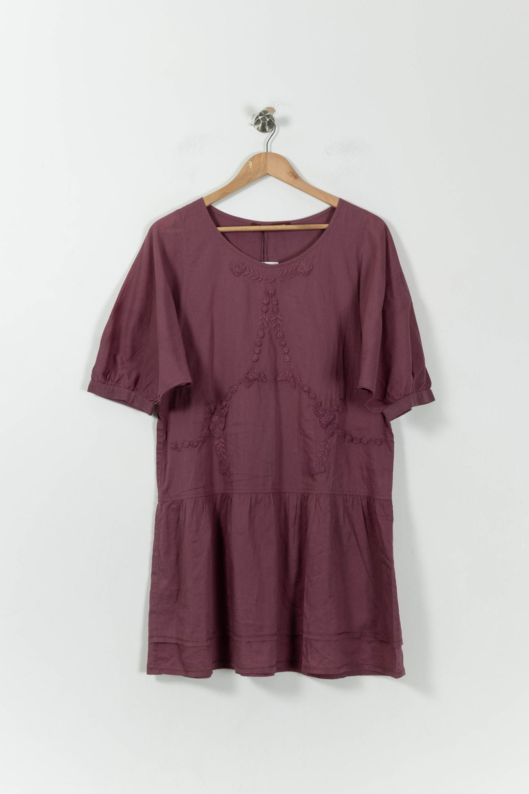 Robe Courte Bordeaux - Taille L/40 de la marque Comptoir des Cotonniers | PLY0704 - Vendu par Paradigme - Image 2