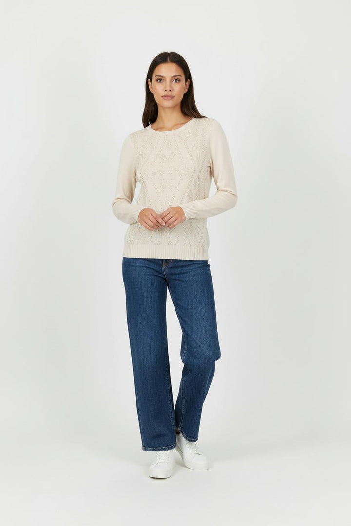 Pull Beige - Taille S/36 de la marque Maison 123 | PLY0713 - Vendu par Paradigme - Image 1