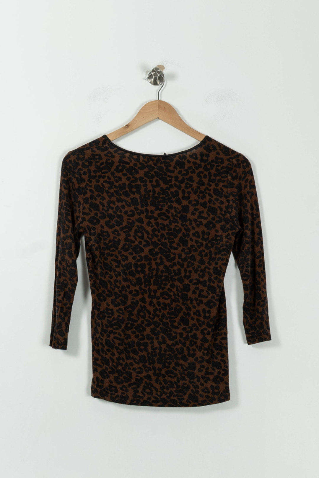 Pull Léopard Marron et Noir - Taille S/36 de la marque Maison 123 | PLY0714 - Vendu par Paradigme - Image 4