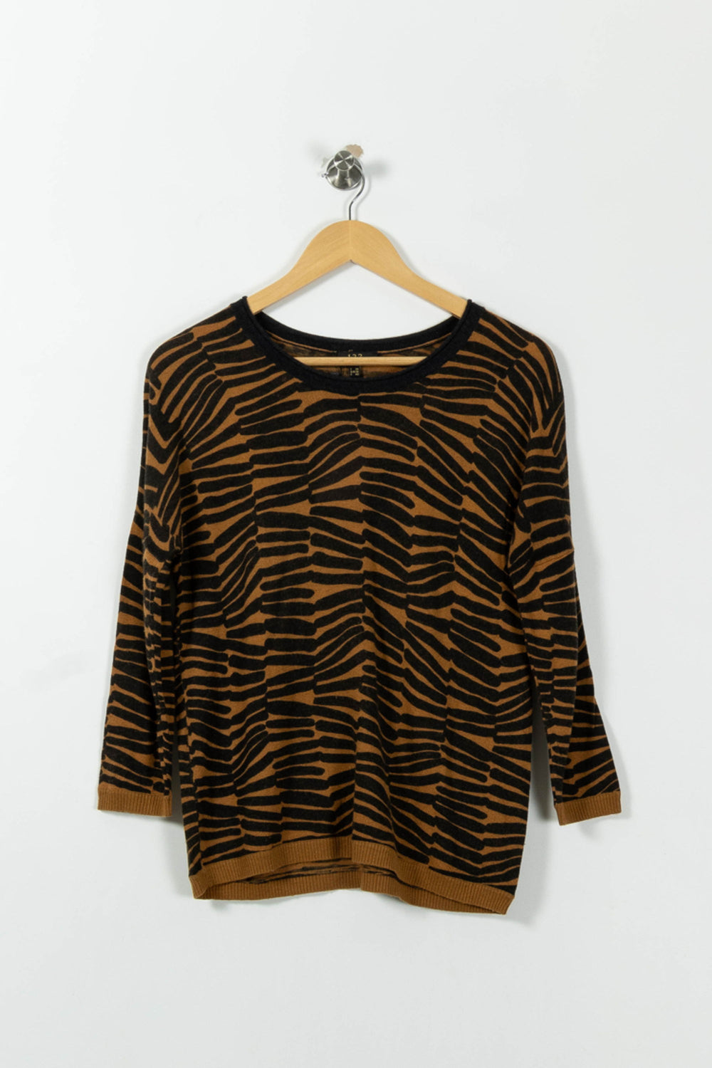 Pull Marron et Noir - Taille M/38 de la marque Maison 123 | PLY0715 - Vendu par Paradigme - Image 2